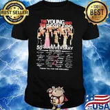 The young and the restless 50th anniversary 1973-2023 thank you for the memories signatures shirt