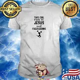 This Girl Runs On Jesus And Cheerleading T-Shirt