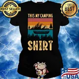 This is my camping hiking canoe mountain vintage T-Shirt Ladies tee
