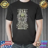 This is the usa we love freedom we drink beer we eat meat skull veteran shirt