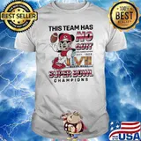 This team has no quit LVII Super bowl champions Mickey mouse Kansas city Chiefs shirt
