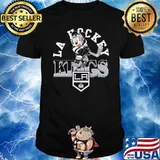 Toddler Los Angeles Kings Black Putting Up Numbers Mickey mouse shirt