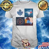 Toronto Blue Jays Toronto Maple Leafs Hockey Turnpike License Plate Map Toronto Raptors shirt