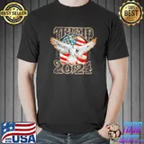 Trump 2024 America flag veteran shirt