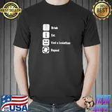 Underwater Survival Game Drink Eat Find A Leviathan Repeat T-Shirt