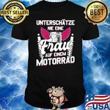 Unterschatze Nie Wings Motorbike Motorcycle Women Enduro Motocross Biker T-Shirt