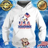 USA Independence day 4th of July snoopy and woodstocks s Hoodie