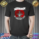 Witches And Bats In Christmas Hats Witch Bats Bloodmoon Halloween T-Shirt
