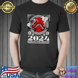 Year of the dragon 2024 chinese new year bloodmoon T-Shirt