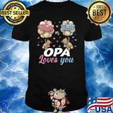 Bears Pink Or Blue OPA Loves You Gender Reveal T-Shirt