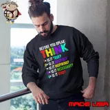 Before You Speak Think Bullying Prevention Anti Bullying Colors T-Shirt