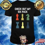 Check Out My Six Pack Chess Gift For Chess Lover Retro T-Shirt