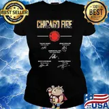 Chicago Fire Taylor Kinney Jesse Spencer Eamonn Walker signatures shirt