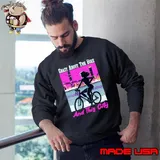 Crazy About The Bike And This City Girl Bicycle Retro T-Shirt