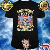 I Am Old For Good Reason 1977 skull wing shirt