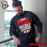 I have PTSD pretty tired of stupid democrats trumps 2024 flag shirt