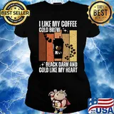 I like my coffee cold brew black dark like my heart vintage T-Shirt
