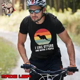 I Like Otters And Maybe 3 People Vintage T-Shirt