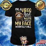 I'm A Virgo Girl Mouth My Face Leopard Printed Birthday T-Shirt