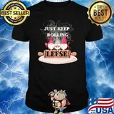 Just Keep Rolling Lefse With My Gnomies This Christmas T-Shirt