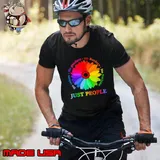 Just people no genders no borders no nations flower rainbow shirt