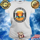 Learnings on pause Let the exciment applause palms tree vintage sunset T-Shirt