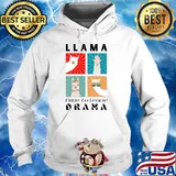 Llama Time to Leave Drama Sunglasses Lgbt T-Shirt