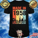Made in 1958 limited edition 65 years of being awesome vintage shirt
