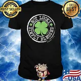 Not Lucky Simply Blessed Christian St Patricks Day Faith shirt