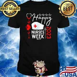 Nurse Appreciation Week Heartbeat Happy National Nurses Week 2023 T-Shirt