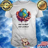 One Planet One Chance There Is No Plantet B Earth Save Environment T-Shirt