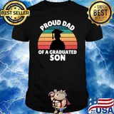 Proud dad of graduate son school vintage T-Shirt