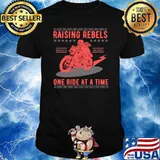 Raising Rebels One Ride At Time Motorcycle Stars T-Shirt