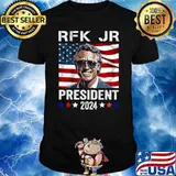 RFK JR For President 2024 Stars American Flag Political T-Shirt