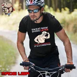 Sweat Now Shine Later It's Not A Workout It's A Lifestyle Skull T-Shirt