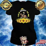 Talk Derby To Me Sunflower Decorations Derby Day T-Shirt