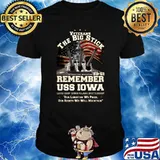 Veterans The Big Stick Remember Uss IOWA BB-61 American Flag T-Shirt