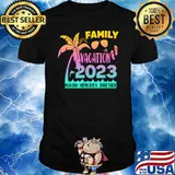 Vintage Family Vacation Beach 2023 Making Memories Together Palm Tree T-Shirt