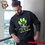 Easily Distracted By Dogs and Weed Flower T-Shirt