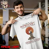 I'm An Introvert Live In Fictional Worlds Emotionally Attached Blood Moon shirt