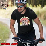 Lets rock raccoon play guitar vintage shirt