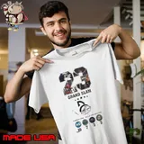 Nice 23 Grand Slam Novak Djokovic Champions Roland Garros Logo Shirt