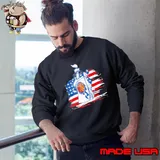 Patriotic Basketball 4th Of July Men USA American Flag Shirt