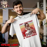 Retro Meme Joey Chestnut Eating A True Hero Vintage Shirt