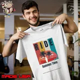 Ride summer time red car palm tree vintage shirt