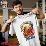 Team Conrad Lifetime Member Eagle American Flag T-Shirt