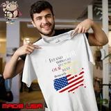 Top i Stand for This Flag Because Our Heroes Rest Beneath Her American Flag T-Shirt