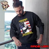 Assuming just an old man was your first mistake american flag president shirt