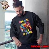 Back to School Game Over Teacher Student Controller Watercolor T-Shirt