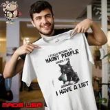 I fully intend to haunt people have a list black cat shirt